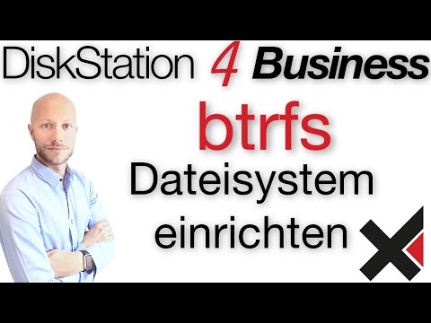 DiskStation 4 Business DSM 6 und btrfs Dateisystem einrichten