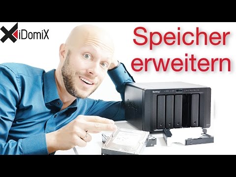 Synology DiskStation Speicher erweitern mit zusätzlichem Volume Festplatte | iDomiX