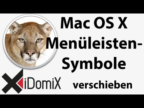 Menüleistensymbole unter Mac OS X verschieben sortieren anpassen