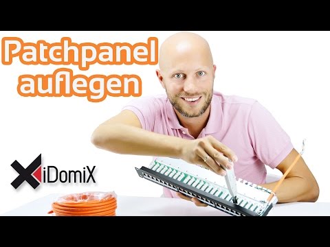 Patchpanel / Patchfeld auflegen | iDomiX