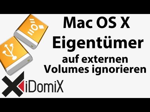 Mac OS X Eigentümer auf diesem Volume ignorieren