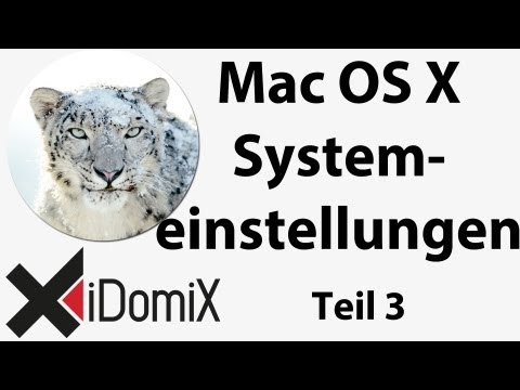 Mac OS X Systemeinstellungen &quot;Internet &amp; Drahtlose Kommunikation&quot; Umsteiger / Einsteiger / Switcher