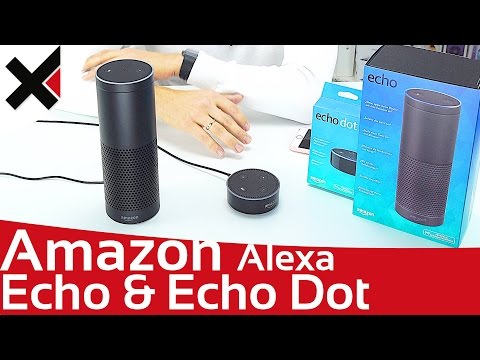 Amazon Echo &amp; Echo Dot Alexa ausgepackt &amp; ausprobiert Deutsch