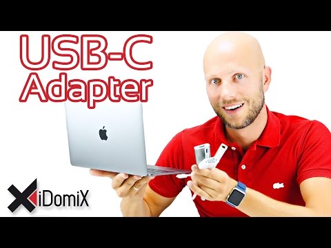 USB-C Adapter auf LAN, USB 3, HDMI, VGA für MacBook 12&quot; | iDomiX