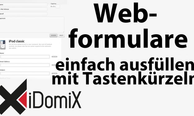 #239 Webformulare schnell ausfüllen mit Tastaturkürzeln