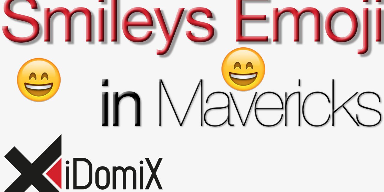 Smileys in OS X Mavericks