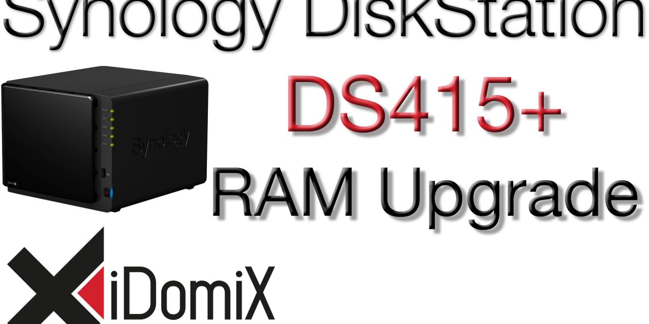 Synology DiskStation DS415+ RAM Upgrade