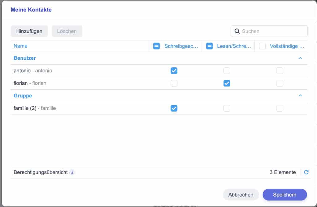Synology Contacts